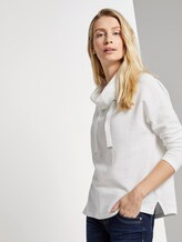 Strukturierter Sweater mit breitem Stehkragen - Frauen - Whisper White Strukturierter Sweater mit breitem Stehkragen - Frauen - Whisper White - 5 - TOM TAILOR