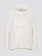 Strukturierter Sweater mit breitem Stehkragen - Frauen - Whisper White Strukturierter Sweater mit breitem Stehkragen - Frauen - Whisper White - 7 - TOM TAILOR
