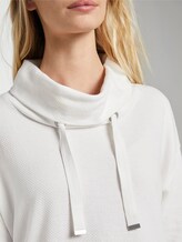 Strukturierter Sweater mit breitem Stehkragen - Frauen - Whisper White Strukturierter Sweater mit breitem Stehkragen - Frauen - Whisper White - 9 - TOM TAILOR