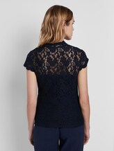 T-shirt mit Spitze - Frauen - Sky Captain Blue T-shirt mit Spitze - Frauen - Sky Captain Blue - 2 - TOM TAILOR