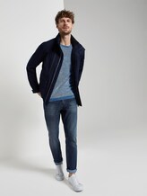 Strukturierter Strickpullover - Männer - navy blue knitted structure Strukturierter Strickpullover - Männer - navy blue knitted structure - 3 - TOM TAILOR