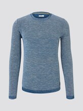 Strukturierter Strickpullover - Männer - navy blue knitted structure Strukturierter Strickpullover - Männer - navy blue knitted structure - 7 - TOM TAILOR