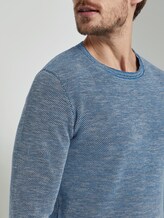 Strukturierter Strickpullover - Männer - navy blue knitted structure Strukturierter Strickpullover - Männer - navy blue knitted structure - 9 - TOM TAILOR