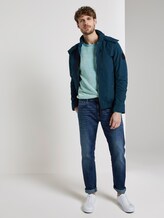 Getextureerde trui - Männer - yellow blue knitted structure Getextureerde trui - Männer - yellow blue knitted structure - 3 - TOM TAILOR