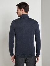 Strukturierte Strickjacke - Männer - Sky Captain Blue Strukturierte Strickjacke - Männer - Sky Captain Blue - 2 - TOM TAILOR