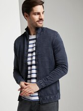 Strukturierte Strickjacke - Männer - Sky Captain Blue Strukturierte Strickjacke - Männer - Sky Captain Blue - 5 - TOM TAILOR
