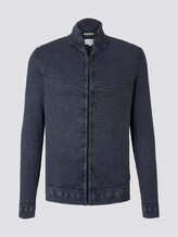Strukturierte Strickjacke - Männer - Sky Captain Blue Strukturierte Strickjacke - Männer - Sky Captain Blue - 7 - TOM TAILOR
