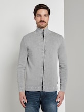 Strukturierte Strickjacke - Männer - Artemis Grey Strukturierte Strickjacke - Männer - Artemis Grey - 1 - TOM TAILOR