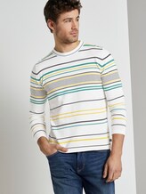 Gestreifter Strickpullover - Männer - white yellow fine stripe Gestreifter Strickpullover - Männer - white yellow fine stripe - 5 - TOM TAILOR