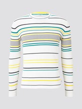 Gestreifter Strickpullover - Männer - white yellow fine stripe Gestreifter Strickpullover - Männer - white yellow fine stripe - 7 - TOM TAILOR