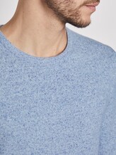 Melierter Strickpullover - Männer - blue blue melange Melierter Strickpullover - Männer - blue blue melange - 9 - TOM TAILOR