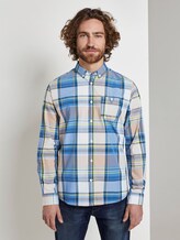 geruit hemd - Männer - blue white multicol big check geruit hemd - Männer - blue white multicol big check - 1 - TOM TAILOR