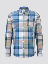 geruit hemd - Männer - blue white multicol big check geruit hemd - Männer - blue white multicol big check - 7 - TOM TAILOR