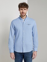 Overhemd met textuur - Männer - light blue white structure Overhemd met textuur - Männer - light blue white structure - 1 - TOM TAILOR