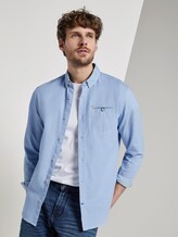 Overhemd met textuur - Männer - light blue white structure Overhemd met textuur - Männer - light blue white structure - 5 - TOM TAILOR