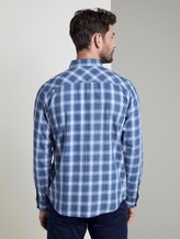geruit hemd - Männer - blue navy shadow check geruit hemd - Männer - blue navy shadow check - 2 - TOM TAILOR
