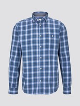 geruit hemd - Männer - blue navy shadow check geruit hemd - Männer - blue navy shadow check - 7 - TOM TAILOR