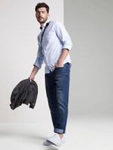 Overhemd met all-over print - Männer - light blue navy grid design Overhemd met all-over print - Männer - light blue navy grid design - 3 - TOM TAILOR