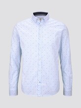 Overhemd met all-over print - Männer - light blue navy grid design Overhemd met all-over print - Männer - light blue navy grid design - 7 - TOM TAILOR