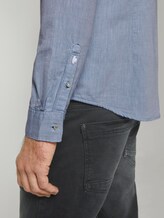 Overhemd met textuur - Männer - lightblue herringbone struct Overhemd met textuur - Männer - lightblue herringbone struct - 10 - TOM TAILOR