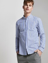 Printed shirt - Men - white blue bold stripe Printed shirt - Men - white blue bold stripe - 5 - TOM TAILOR Denim
