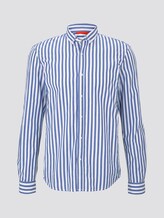 Printed shirt - Men - white blue bold stripe Printed shirt - Men - white blue bold stripe - 7 - TOM TAILOR Denim