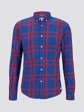 Printed shirt - Men - blue red authentic check Printed shirt - Men - blue red authentic check - 7 - TOM TAILOR Denim