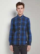 Printed shirt - Men - blue white authentic check Printed shirt - Men - blue white authentic check - 1 - TOM TAILOR Denim