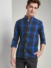 Printed shirt - Men - blue white authentic check Printed shirt - Men - blue white authentic check - 5 - TOM TAILOR Denim