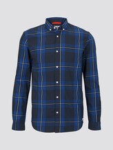 Printed shirt - Men - blue white authentic check Printed shirt - Men - blue white authentic check - 7 - TOM TAILOR Denim