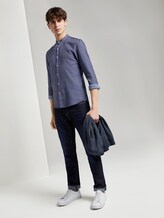 overhemd met textuur - Mannen - blue honeycomb structure overhemd met textuur - Mannen - blue honeycomb structure - 3 - TOM TAILOR Denim
