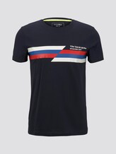 T-Shirt mit Streifen-Print - Männer - Sky Captain Blue T-Shirt mit Streifen-Print - Männer - Sky Captain Blue - 7 - TOM TAILOR Denim