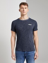 T-Shirt mit Print - Männer - Sky Captain Blue Non-Solid T-Shirt mit Print - Männer - Sky Captain Blue Non-Solid - 1 - TOM TAILOR Denim