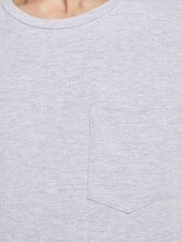Printed T-shirt with chest pocket - Men - Light Stone Grey Melange Printed T-shirt with chest pocket - Men - Light Stone Grey Melange - 9 - TOM TAILOR Denim