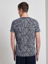T-Shirt mit Allover-Print - Männer - navy geometric outline print T-Shirt mit Allover-Print - Männer - navy geometric outline print - 2 - TOM TAILOR Denim