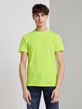 T-Shirt mit Schriftzug - Männer - neon green T-Shirt mit Schriftzug - Männer - neon green - 1 - TOM TAILOR Denim