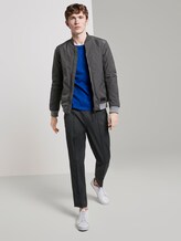 Langarmshirt mit Print am Ärmel - Männer - bright king blue melange Langarmshirt mit Print am Ärmel - Männer - bright king blue melange - 3 - TOM TAILOR Denim