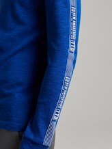 Langarmshirt mit Print am Ärmel - Männer - bright king blue melange Langarmshirt mit Print am Ärmel - Männer - bright king blue melange - 9 - TOM TAILOR Denim