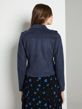 Bikerjacke aus Wildlederimitat - Frauen - Sky Captain Blue Bikerjacke aus Wildlederimitat - Frauen - Sky Captain Blue - 2 - TOM TAILOR Denim