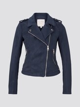 Bikerjacke aus Wildlederimitat - Frauen - Sky Captain Blue Bikerjacke aus Wildlederimitat - Frauen - Sky Captain Blue - 7 - TOM TAILOR Denim