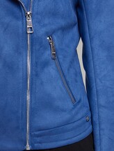 Bikerjacke aus Wildlederimitat - Frauen - Shiny Royal Bikerjacke aus Wildlederimitat - Frauen - Shiny Royal - 10 - TOM TAILOR Denim