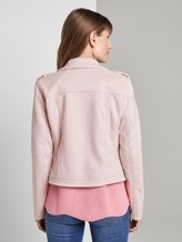 Bikerjacke aus Wildlederimitat - Frauen - powdered pink Bikerjacke aus Wildlederimitat - Frauen - powdered pink - 2 - TOM TAILOR Denim
