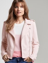 Bikerjacke aus Wildlederimitat - Frauen - powdered pink Bikerjacke aus Wildlederimitat - Frauen - powdered pink - 5 - TOM TAILOR Denim
