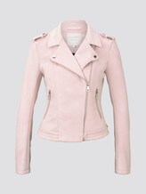 Bikerjacke aus Wildlederimitat - Frauen - powdered pink Bikerjacke aus Wildlederimitat - Frauen - powdered pink - 7 - TOM TAILOR Denim