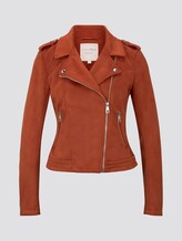 Bikerjacke aus Wildlederimitat - Frauen - fox orange Bikerjacke aus Wildlederimitat - Frauen - fox orange - 7 - TOM TAILOR Denim