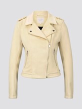 Bikerjacke aus Wildlederimitat - Frauen - pale yellow Bikerjacke aus Wildlederimitat - Frauen - pale yellow - 7 - TOM TAILOR Denim