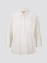 Flowing oversized shirt - Women - Off White Flowing oversized shirt - Women - Off White - 7 - TOM TAILOR Denim
