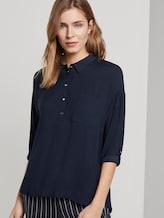 Fließendes Oversized-Hemd - Frauen - Real Navy Blue Fließendes Oversized-Hemd - Frauen - Real Navy Blue - 5 - TOM TAILOR Denim