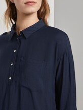Fließendes Oversized-Hemd - Frauen - Real Navy Blue Fließendes Oversized-Hemd - Frauen - Real Navy Blue - 9 - TOM TAILOR Denim