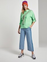 Flowing oversized shirt - Women - soft neo green Flowing oversized shirt - Women - soft neo green - 3 - TOM TAILOR Denim